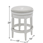 Tabouret de bar pivotant sans dossier Chapman 26 pouces de New Ridge Home Goods - Hauteur comptoir