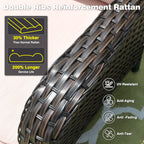 Ensemble de conversation 5 pièces en osier pour patio à dossier haut OVIOS