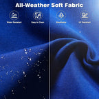 Ensemble de conversation 5 pièces en osier pour patio à dossier haut OVIOS