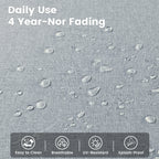 Ensemble de 9 chaises pivotantes d'extérieur en osier OVIOS avec table à feu