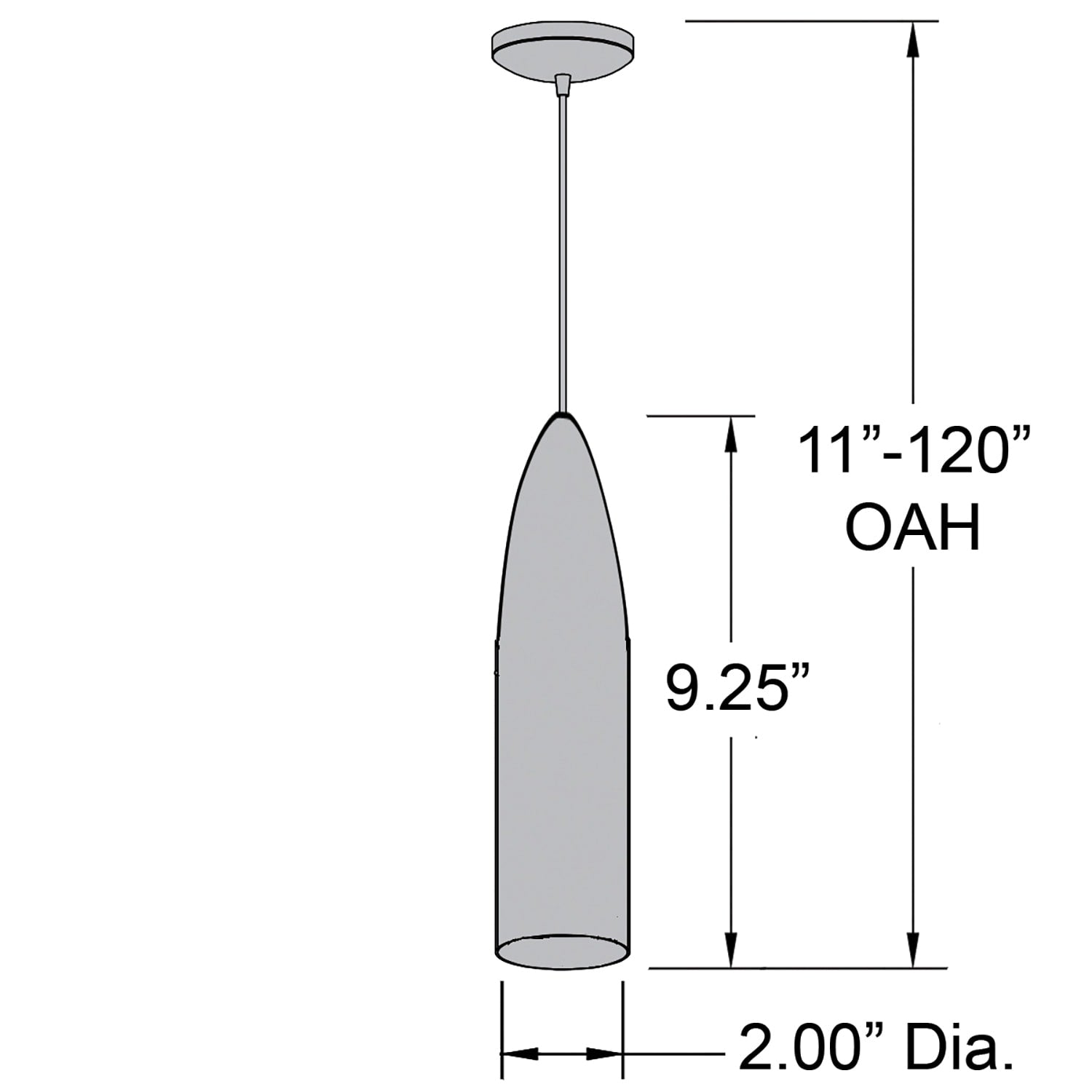 Suspension LED Odyssey en forme de balle brossée