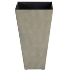 Lot de 3 grands pots de fleurs en plastique Outsunny 28 cm, pour l'intérieur et l'extérieur, pour l'entrée, la terrasse et la cour.