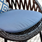 Ensemble bistrot OVIOS 3 pièces avec chaises à bascule et table basse en verre