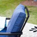 Ensemble de conversation à bascule d'extérieur PATIO FESTIVAL 3 pièces avec coussins