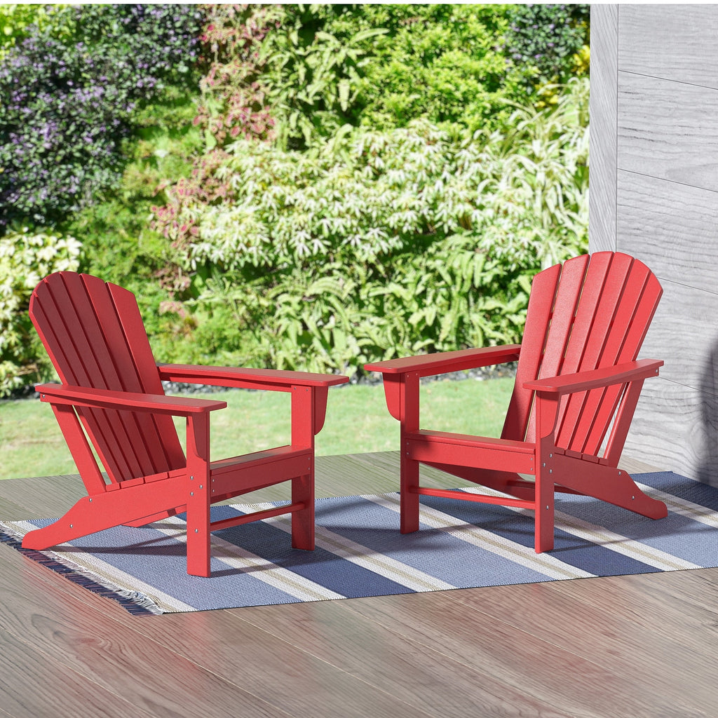 Chaises Adirondack Polytrends Altura Outdoor écologiques toutes saisons (lot de 2)