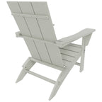 Chaise Adirondack pliante Polytrends Shoreside moderne et écologique, idéale pour les commerces et les résidences, toutes saisons