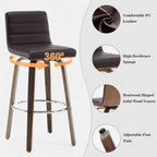 Tabourets de bar/comptoir pivotants en similicuir 26/29, lot de 2/3