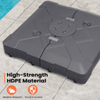 Base de parasol déporté Pellebant de 220 lb avec roulettes - N/A