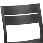 Ensemble de salle à manger d'extérieur en aluminium Pellebant 5/7/9 pièces avec table extensible et chaises empilables