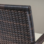 Ensemble bistrot d'extérieur Peterson 3 pièces en osier avec coussins par Christopher Knight Home