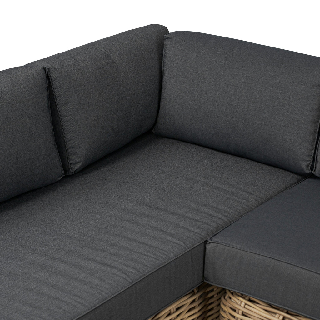 Ensemble de salon d'angle d'extérieur/terrasse Poly &amp; Bark Puglia avec table basse