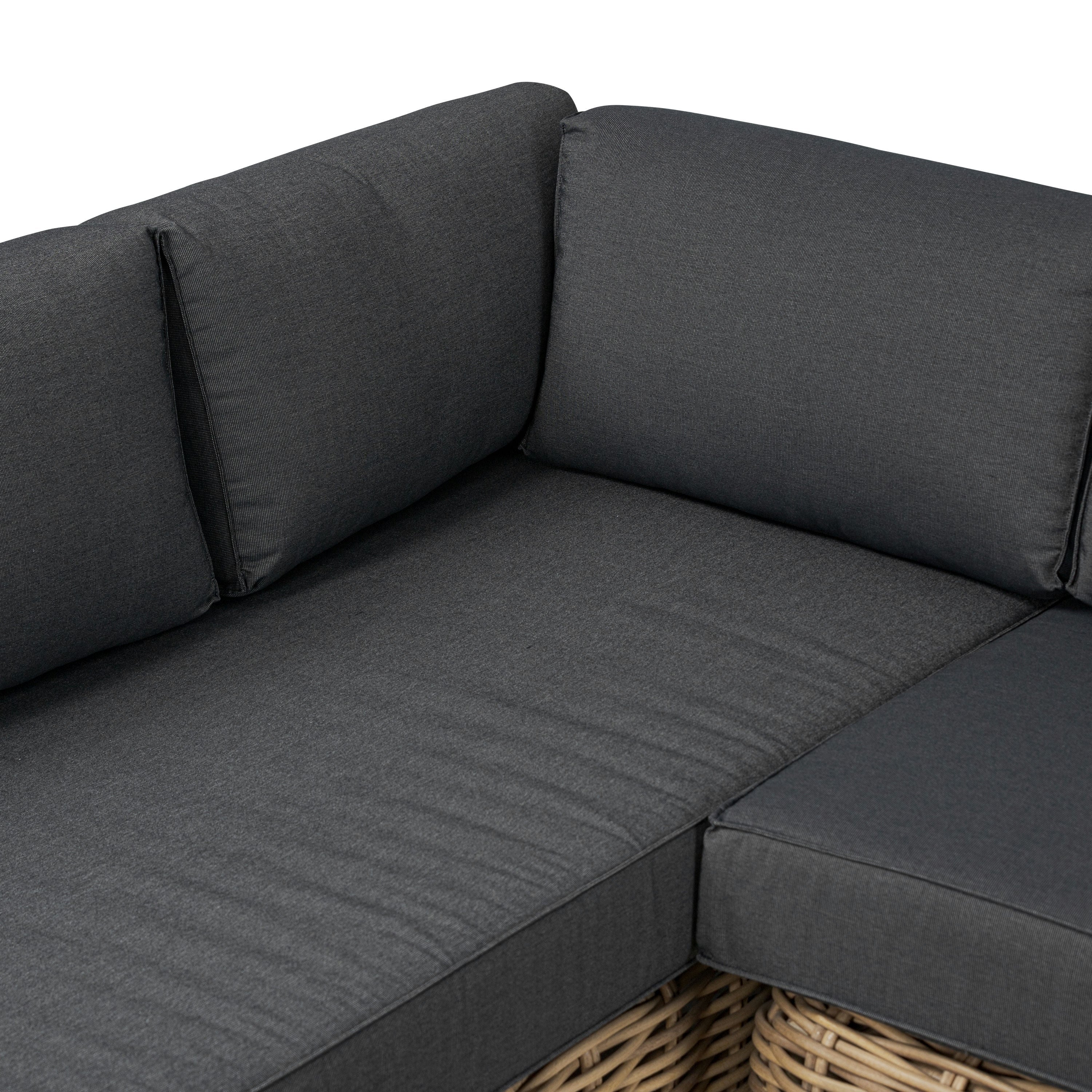 Ensemble de salon d'angle d'extérieur/terrasse Poly &amp; Bark Puglia avec table basse