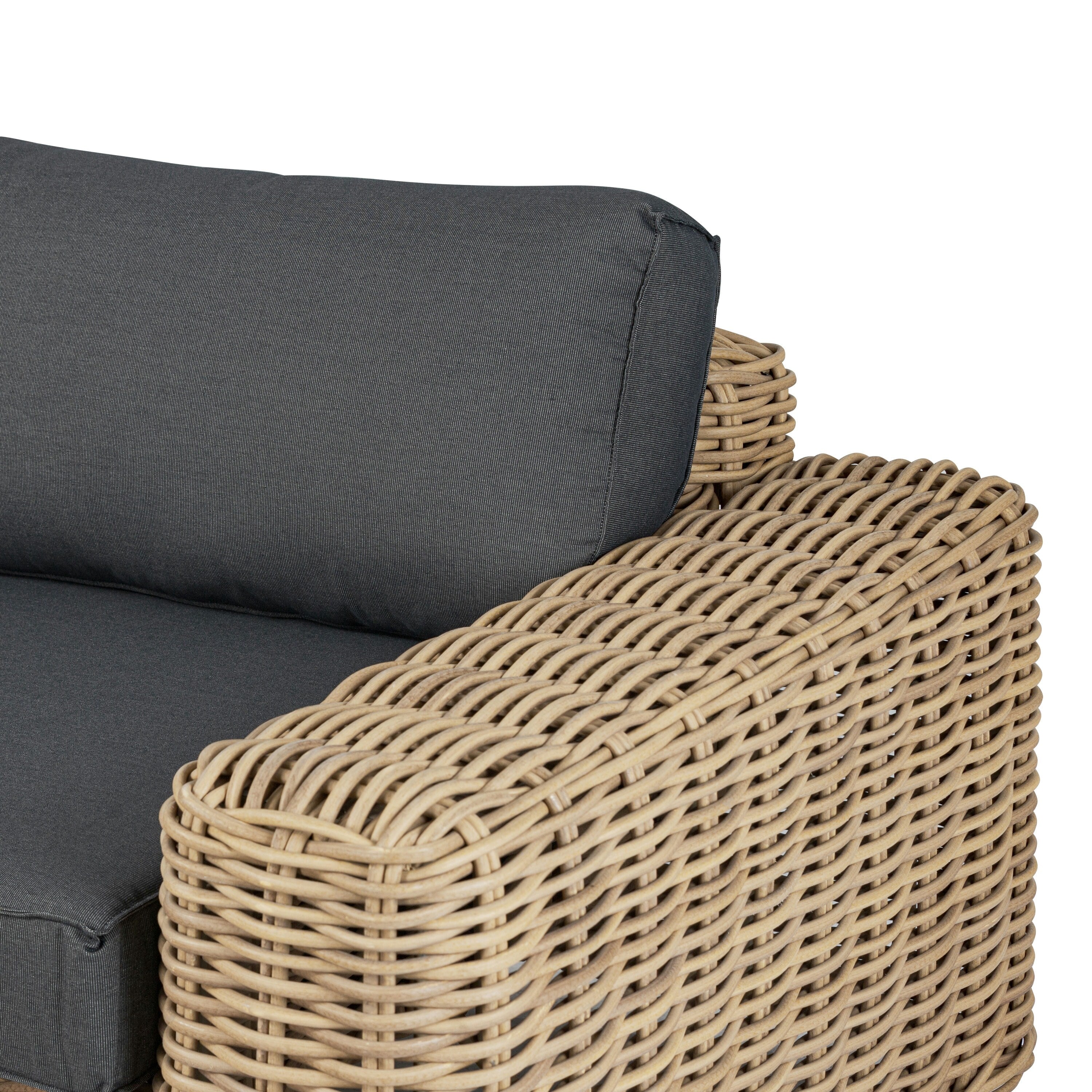 Ensemble de salon d'angle d'extérieur/terrasse Poly &amp; Bark Puglia avec table basse