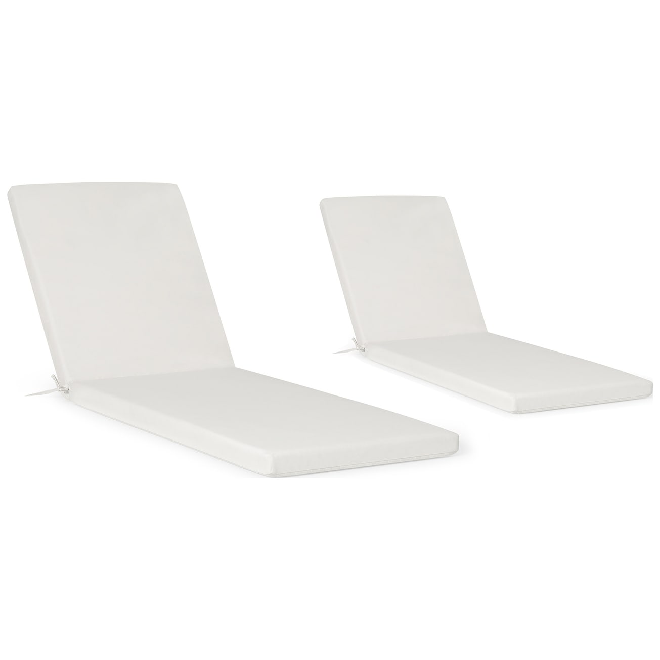 Coussins de chaise longue d'extérieur Polytrends, résistants à la décoloration, toutes saisons (lot de 2)