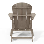Chaise pliante Adirondack Polytrends Laguna résistante à la décoloration et aux intempéries pour patio extérieur