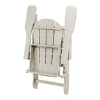 Chaise pliante Adirondack Polytrends Laguna résistante à la décoloration et aux intempéries pour patio extérieur