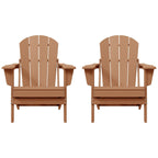Chaises pliantes Adirondack Polytrends Laguna résistantes aux intempéries (lot de 2)