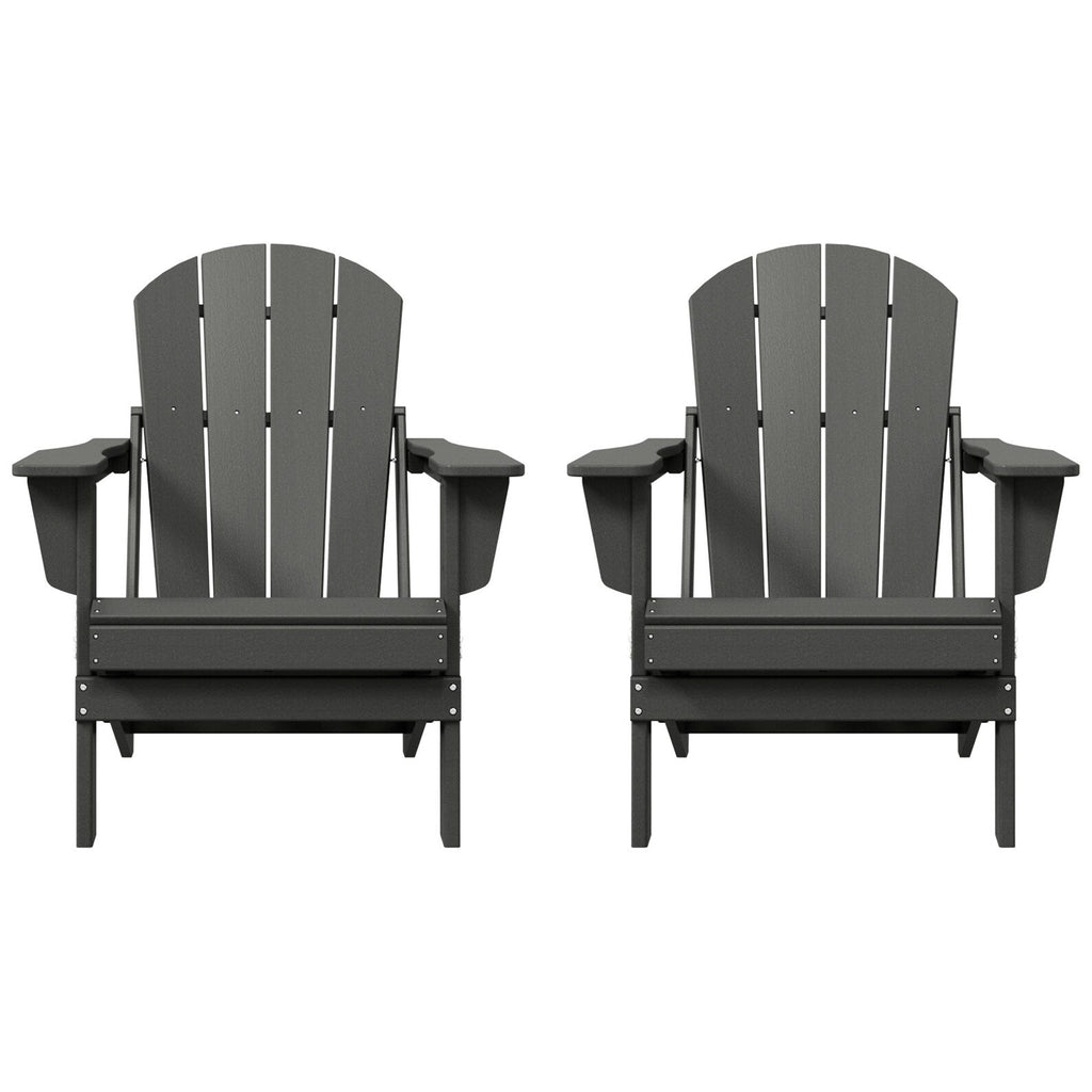 Chaises pliantes Adirondack Polytrends Laguna résistantes aux intempéries (lot de 2)