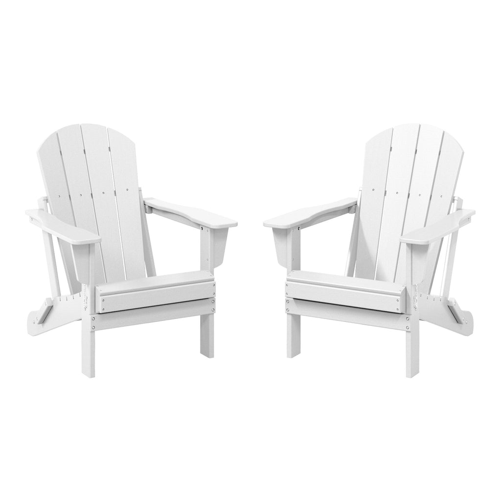 Chaises pliantes Adirondack Polytrends Laguna résistantes aux intempéries (lot de 2)