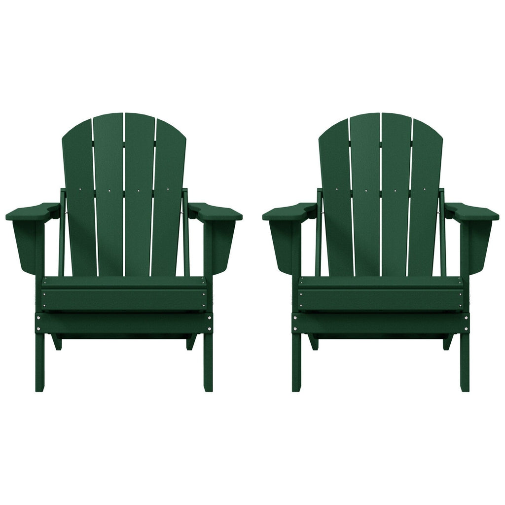 Chaises pliantes Adirondack Polytrends Laguna résistantes aux intempéries (lot de 2)