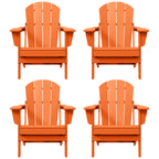 Chaises pliantes Adirondack Polytrends Laguna résistantes aux intempéries (lot de 4)