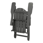 Chaises pliantes Adirondack Polytrends Laguna résistantes aux intempéries (lot de 4)