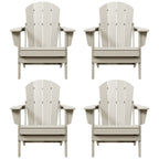 Chaises pliantes Adirondack Polytrends Laguna résistantes aux intempéries (lot de 4)