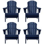 Chaises pliantes Adirondack Polytrends Laguna résistantes aux intempéries (lot de 4)