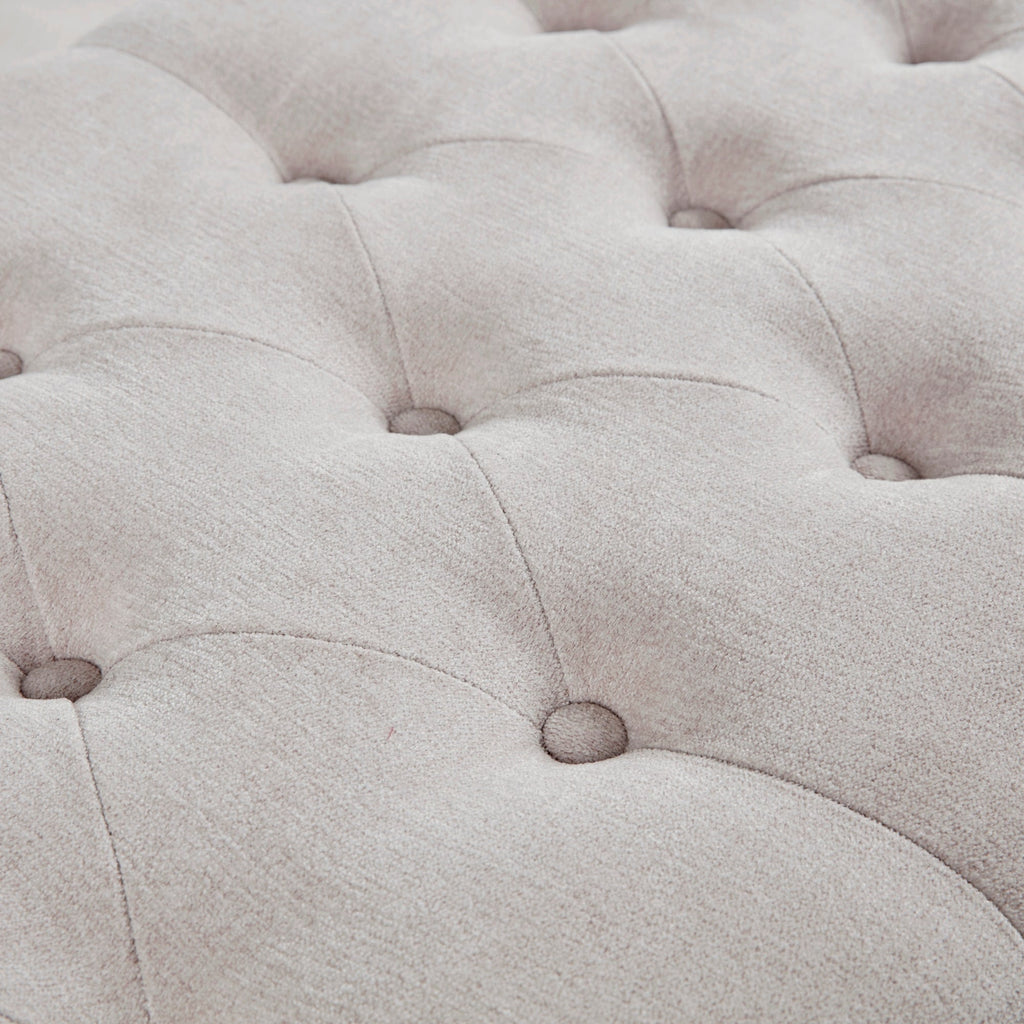 Banc de rangement rembourré à plateau capitonné Sasha de Madison Park