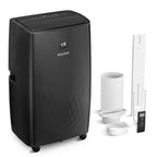 Climatiseur portatif avec chauffage – 12 000 BTU de refroidissement et 10 000 BTU de chauffage pour pièces jusqu'à 700 pi²