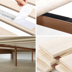 Priage by ZINUS Cadre de lit plateforme en bois de pin rustique de luxe