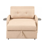 Canapé-lit gigogne 3 en 1 avec table à 2 oreilles