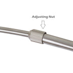 Lampadaire arqué réglable en acier Q-Max 81 avec abat-jour extra large et base en marbre