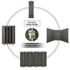 Paravent de séparation de pièce de 6 pieds de haut en fibre tissée, écran de confidentialité autoportant, écran pliant