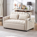 Canapé-lit convertible Roomfitters avec ports USB, poches latérales, porte-gobelets et support de téléphone pivotant pour le salon