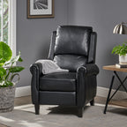 Fauteuil inclinable en cuir PU ultra-confortable Roomfitters, fauteuil inclinable luxueux pour salon ou chambre à coucher