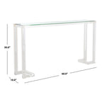 Console Safavieh Couture Camryn en acrylique transparent (60 l x 10 l x 30 h)