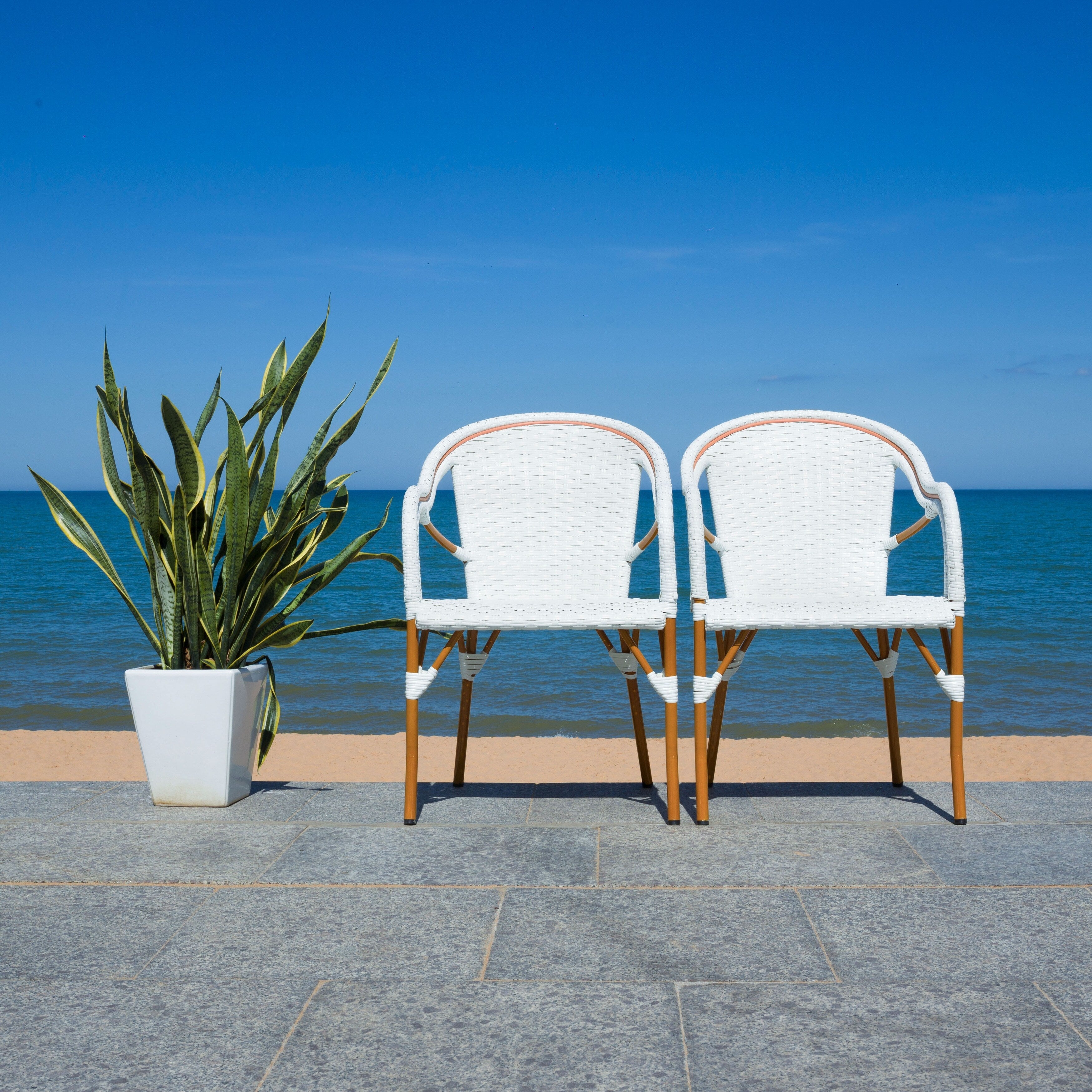 Fauteuil SAFAVIEH Doreth (lot de 2) - 23 L x 36 P x 25 H