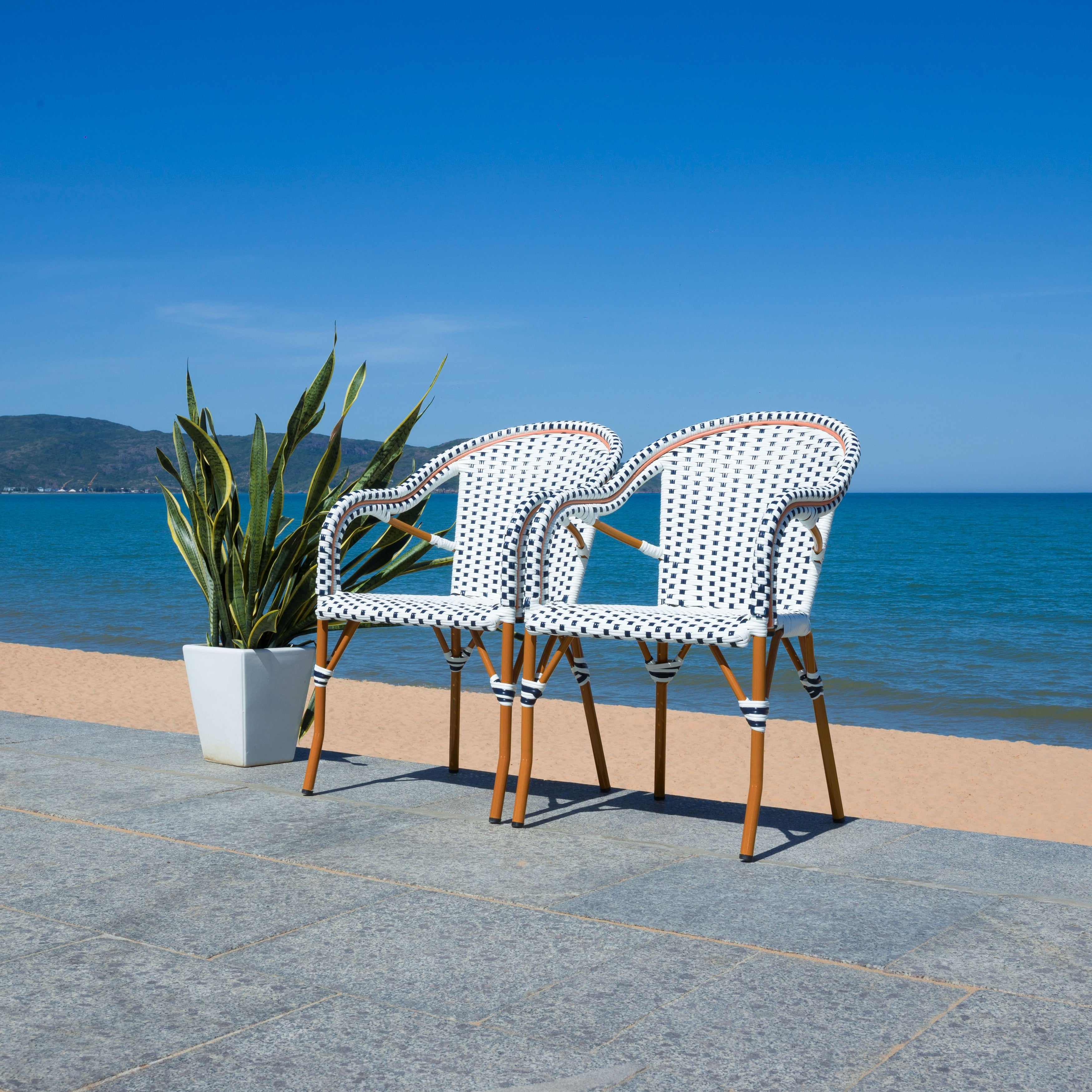 Fauteuil SAFAVIEH Doreth (lot de 2) - 23 L x 36 P x 25 H