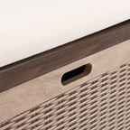 Banc de rangement à 3 tiroirs avec coussins SAFAVIEH Fiorello - 47,3 L x 15 L x 19 H - 47 L x 15 P x 19 H