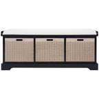 Banc de rangement à 3 tiroirs avec coussins SAFAVIEH Fiorello - 47,3 L x 15 L x 19 H - 47 L x 15 P x 19 H