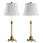SAFAVIEH Lighting Amande Lot de 2 lampes de table à hauteur réglable 27-31 pouces (13 L x 13 P x 31 H)