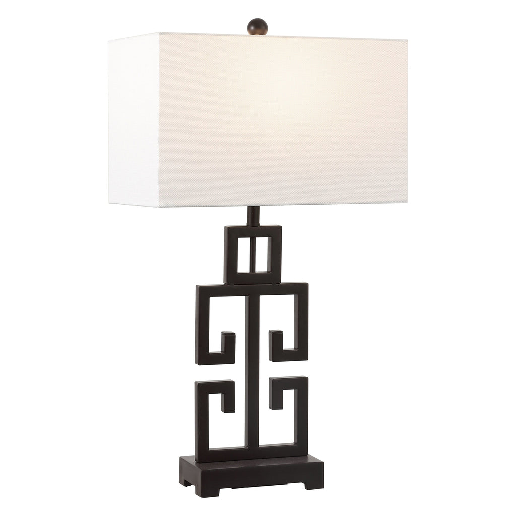 Lampe de table Chantelle de SAFAVIEH Lighting, 29 pouces, finition or antique grecque (lot de 2) - 16 L x 9 P x 29 H