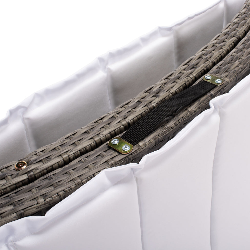 Ensemble de chaises longues d'extérieur Blaguna 3 pièces SAFAVIEH - 83 L x 20 P x 24 H