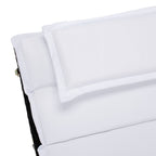 Ensemble de chaises longues d'extérieur Blaguna 3 pièces SAFAVIEH - 83 L x 20 P x 24 H