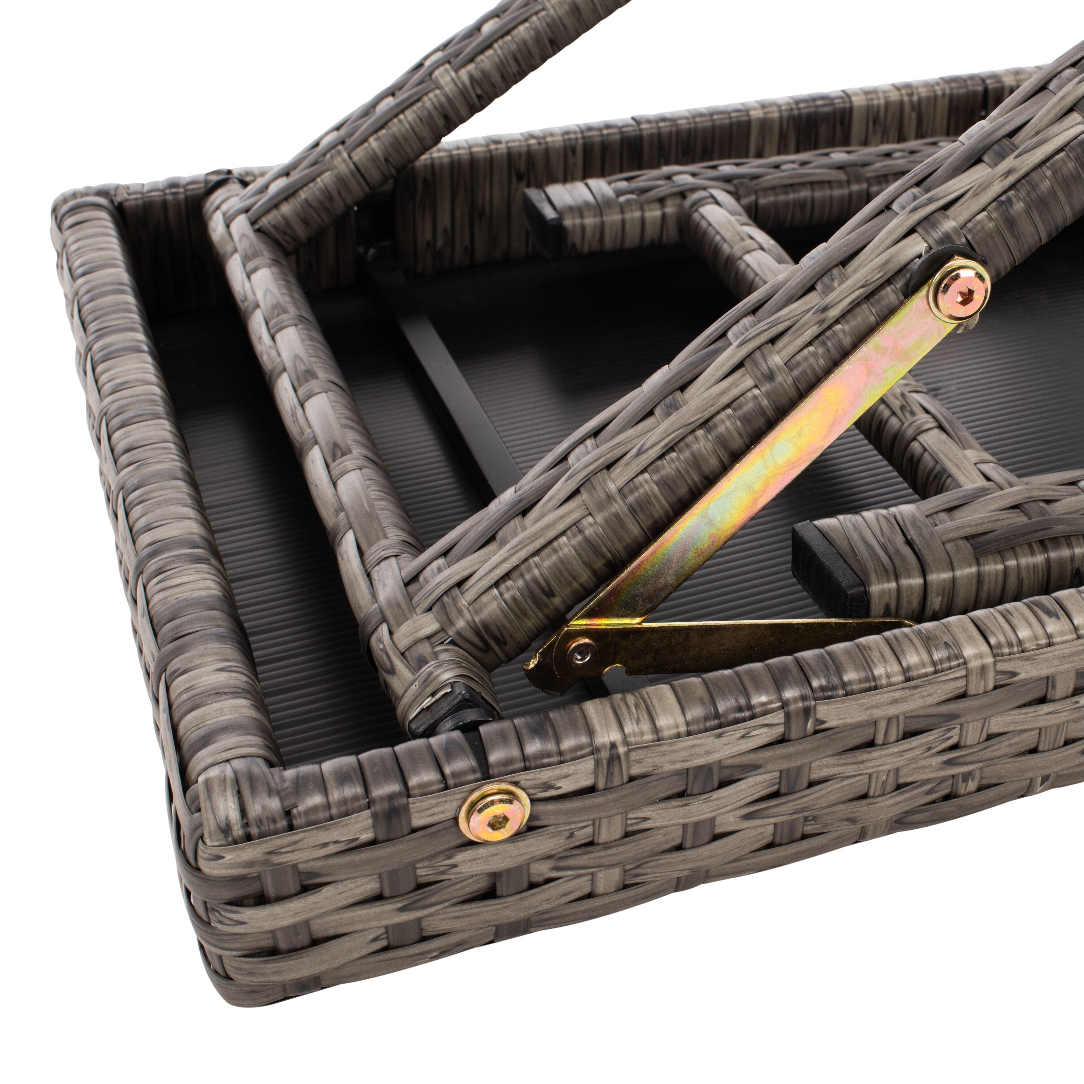 Ensemble de chaises longues d'extérieur Blaguna 3 pièces SAFAVIEH - 83 L x 20 P x 24 H