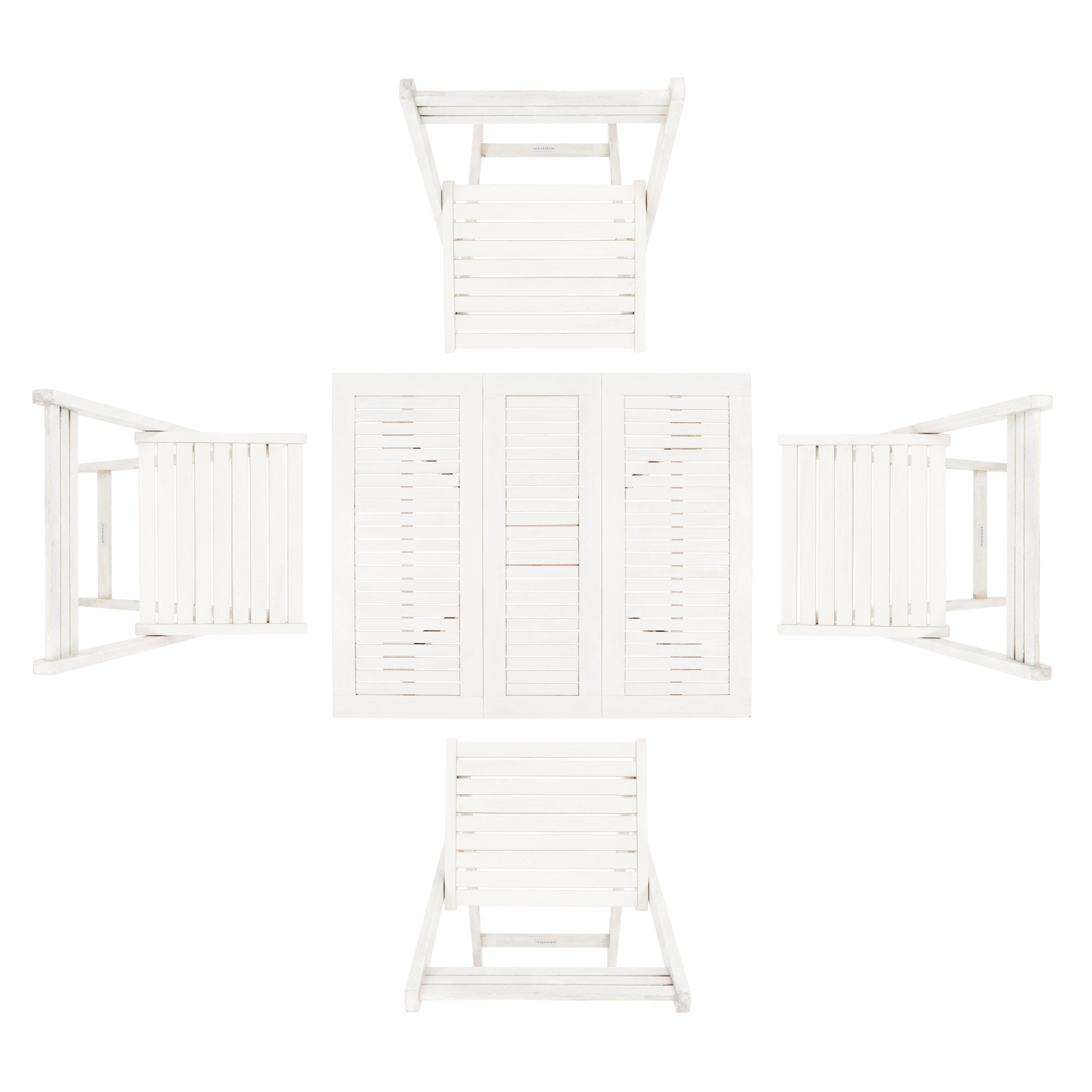 Ensemble de salle à manger d'extérieur 5 pièces SAFAVIEH Brandy - 43 x 35 x 29 cm