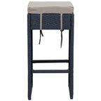 SAFAVIEH Ensemble de bar extérieur Euda (7 pièces) - 29Lx59Px42H