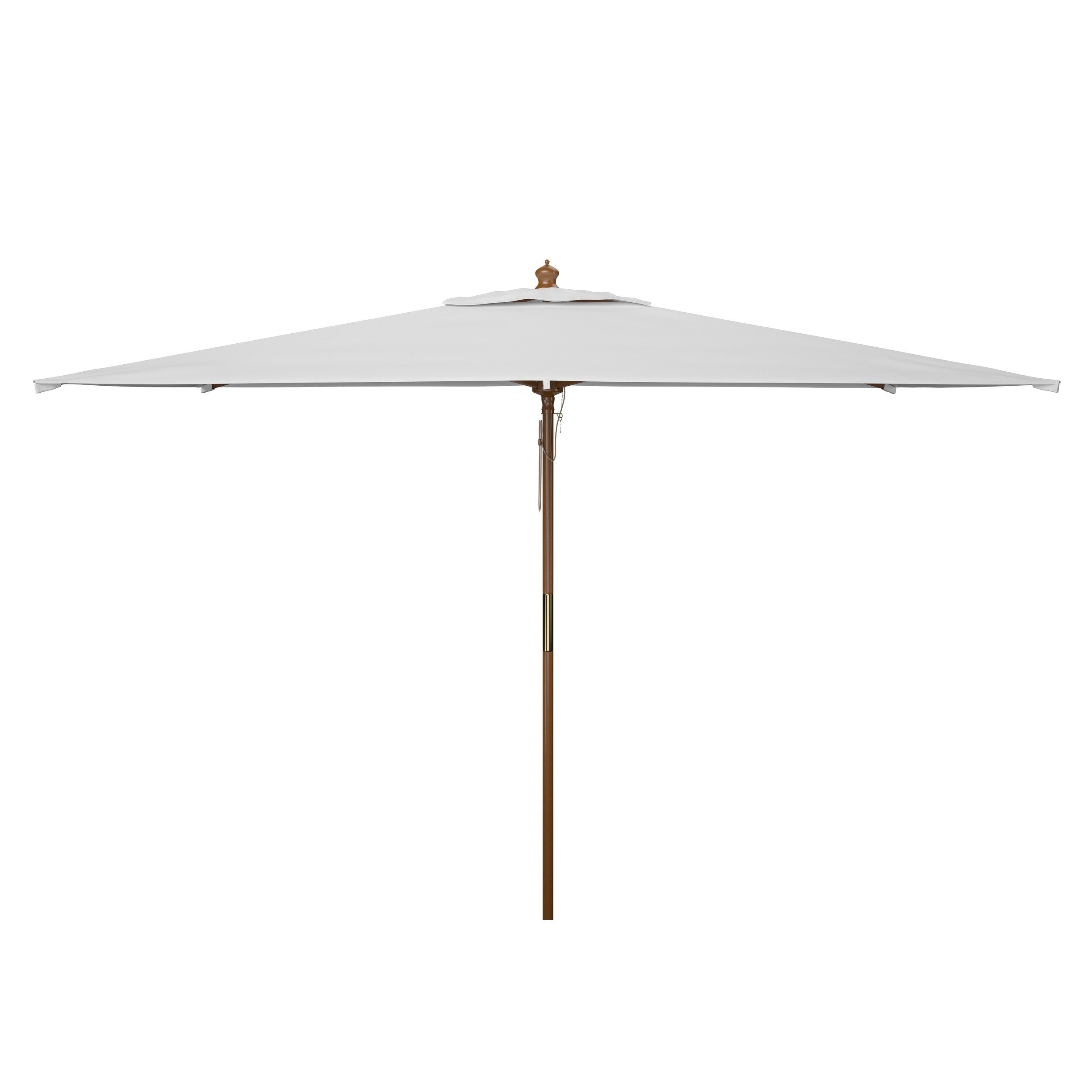Parasol de marché à poulie en bois SAFAVIEH Outdoor Glauca de 11 pieds