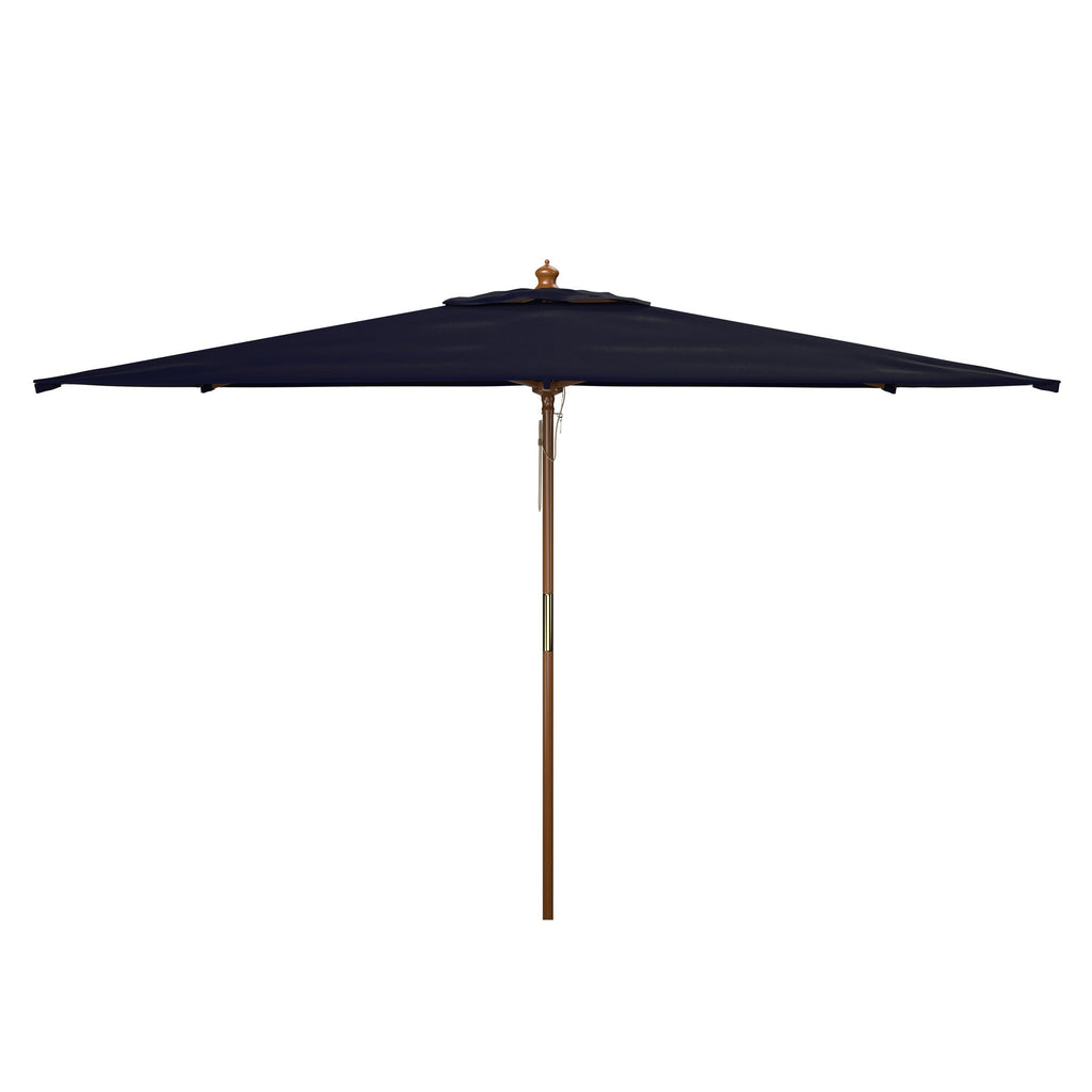 Parasol de marché à poulie en bois SAFAVIEH Outdoor Glauca de 11 pieds